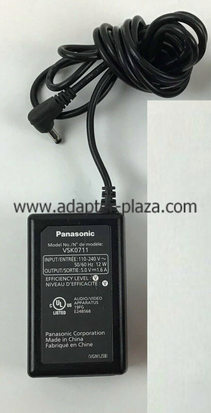 *Brand NEW* Panasonic VSK0711 5V 1.6A Pre-owned AC DC Adapter POWER SUPPLY